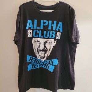 Pro Wrestling Tees Chris Jericho Alpha Club T-Shirt Black Size XL Lionheart